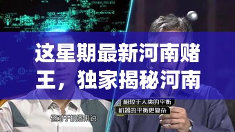 獨家揭秘，河南賭王最新高科技神器，革新功能引領極致體驗，科技重塑賭壇風云！