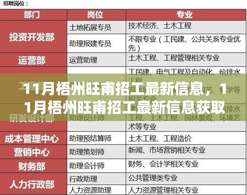 11月梧州旺甫招工最新信息及應(yīng)聘全攻略，初學(xué)者與進(jìn)階用戶必看