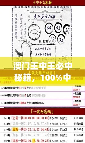 澳門王中王必中秘籍，100%中獎攻略_OMN98.25權(quán)威解析