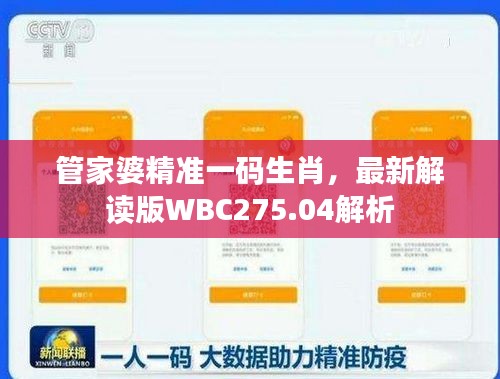 管家婆精準(zhǔn)一碼生肖，最新解讀版WBC275.04解析