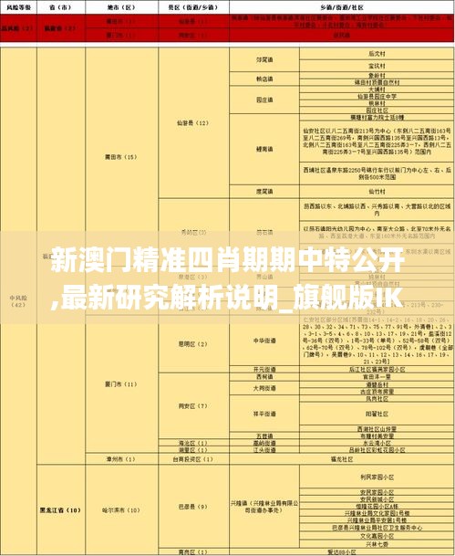 新澳門精準(zhǔn)四肖期期中特公開,最新研究解析說(shuō)明_旗艦版IKX876.18