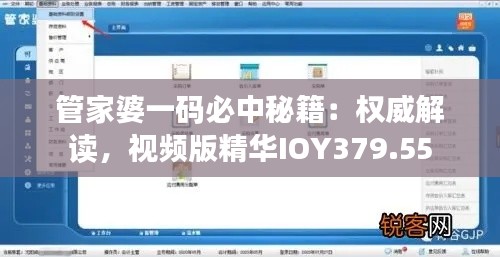 管家婆一碼必中秘籍：權(quán)威解讀，視頻版精華IOY379.55