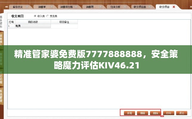 精準(zhǔn)管家婆免費(fèi)版7777888888，安全策略魔力評(píng)估KIV46.21
