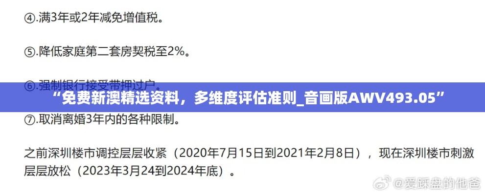 “免費(fèi)新澳精選資料，多維度評估準(zhǔn)則_音畫版AWV493.05”
