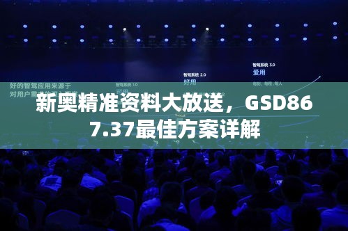 新奧精準資料大放送，GSD867.37最佳方案詳解