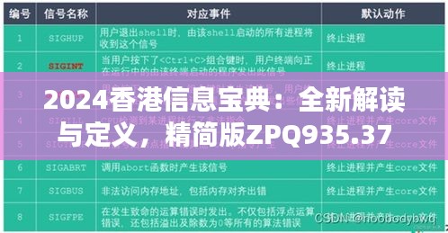 2024香港信息寶典：全新解讀與定義，精簡版ZPQ935.37