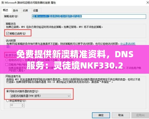 免費(fèi)提供新澳精準(zhǔn)資料，DNS服務(wù)：靈徒境NKF330.2