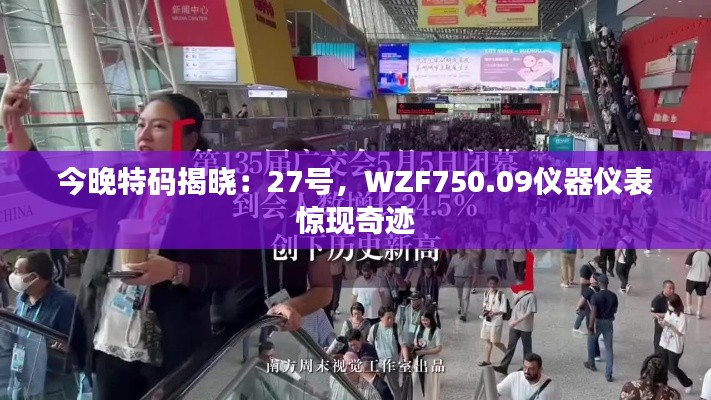 今晚特碼揭曉：27號，WZF750.09儀器儀表驚現(xiàn)奇跡
