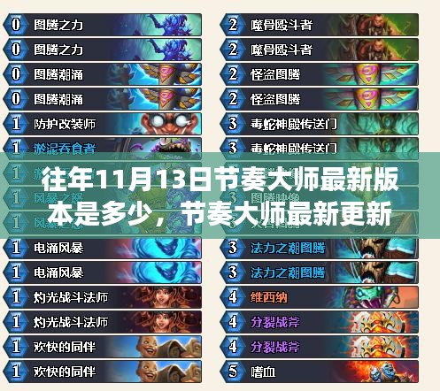 『節(jié)奏大師最新更新背后的故事，友情回憶與陪伴的溫馨之旅 11月版本回顧』