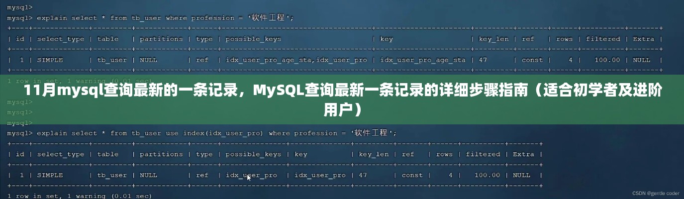 MySQL查詢最新記錄步驟詳解，從初學者到進階用戶的指南