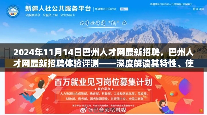 巴州人才網(wǎng)最新招聘體驗評測，深度解讀特性、用戶體驗與目標用戶分析（2024年11月）
