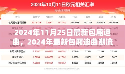 2024年最新包廂迪曲潮流前瞻，11月25日最新曲目一覽