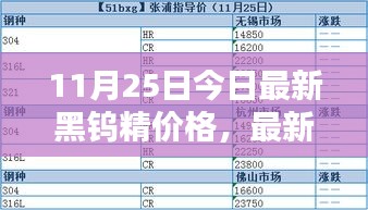 11月25日黑鎢精最新價格指南，查詢方法與精準報價獲取