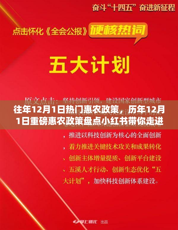 歷年12月1日惠農(nóng)政策盤點(diǎn)，走進(jìn)紅利時代的鄉(xiāng)村福利小紅書分享會