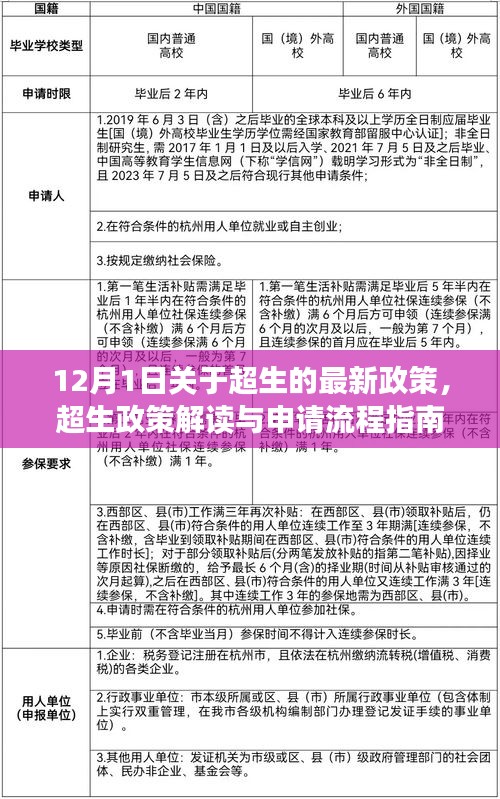 超生政策解讀與申請流程指南，最新政策解讀適用于初學(xué)者與進階用戶