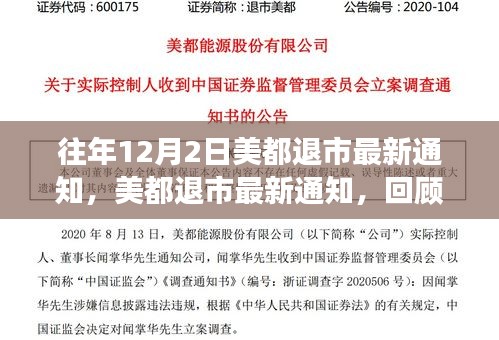 美都退市最新通知回顧，背景、事件、影響與時代地位分析
