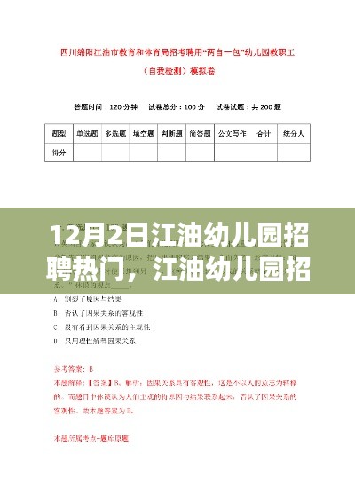 江油幼兒園招聘熱門現(xiàn)象探析，多元觀點下的探討