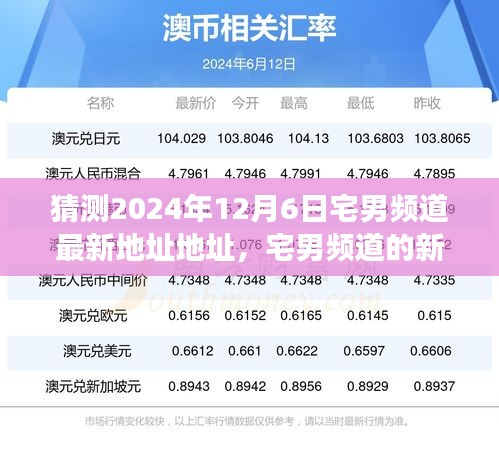 揭秘宅男頻道新旅程，預測2024年12月6日神秘新地址約定