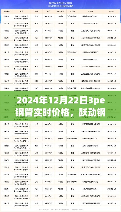 躍動(dòng)鋼管市場(chǎng)，揭秘2024年12月22日3PE鋼管實(shí)時(shí)價(jià)格——洞悉變化，鑄就自信與成就之路。
