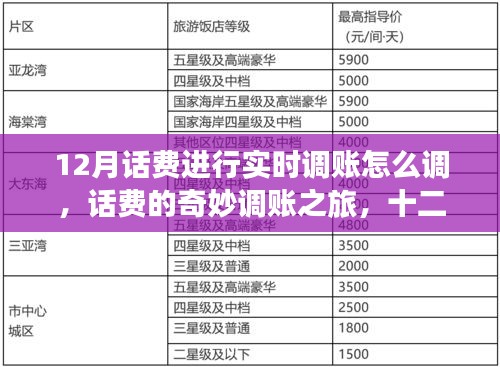 十二月話費實時調(diào)賬指南，奇妙之旅與溫情時刻