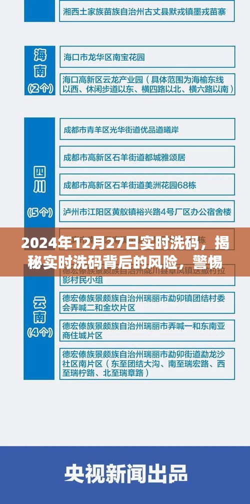 揭秘實(shí)時(shí)洗碼背后的風(fēng)險(xiǎn)，警惕違法犯罪行為（實(shí)時(shí)洗碼資訊，日期，2024年12月27日）