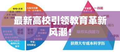 最新高校引領教育革新風潮！