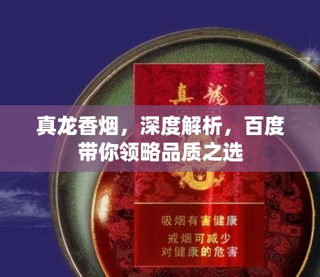 真龍香煙，深度解析，百度帶你領(lǐng)略品質(zhì)之選