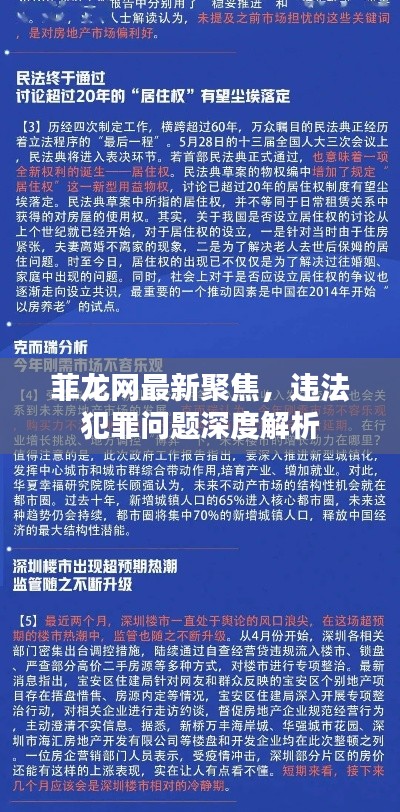 菲龍網(wǎng)最新聚焦，違法犯罪問題深度解析