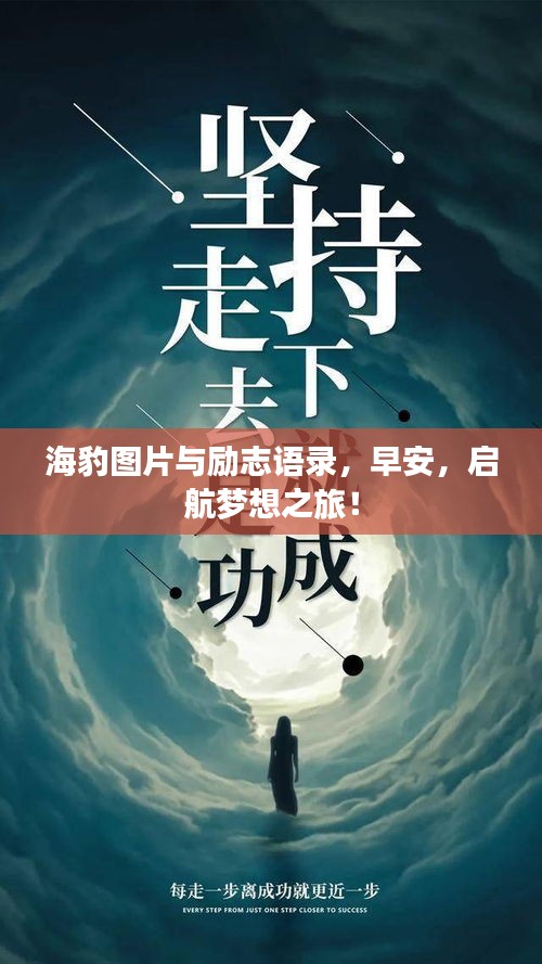 海豹圖片與勵志語錄，早安，啟航夢想之旅！