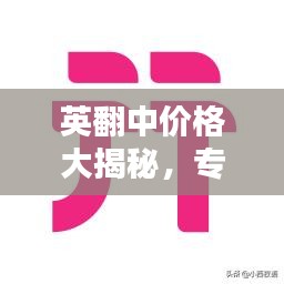 英翻中價格大揭秘，專業(yè)翻譯收費標(biāo)準(zhǔn)一網(wǎng)打盡
