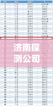 濟(jì)南探測公司排名揭秘，專業(yè)權(quán)威的探測公司榜單出爐！
