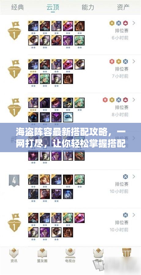 海盜陣容最新搭配攻略，一網(wǎng)打盡，讓你輕松掌握搭配技巧！