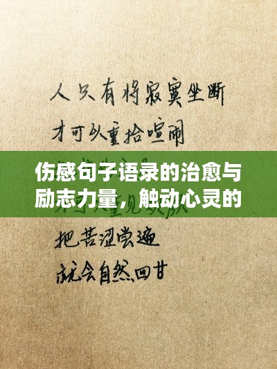 傷感句子語錄的治愈與勵志力量，觸動心靈的溫暖話語