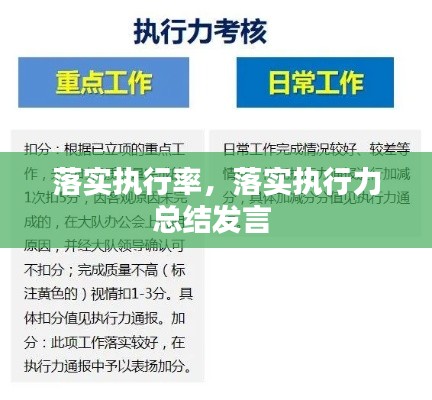 落實(shí)執(zhí)行率，落實(shí)執(zhí)行力總結(jié)發(fā)言 