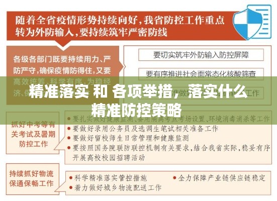 精準(zhǔn)落實(shí) 和 各項(xiàng)舉措，落實(shí)什么精準(zhǔn)防控策略 