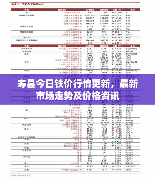 壽縣今日鐵價行情更新，最新市場走勢及價格資訊