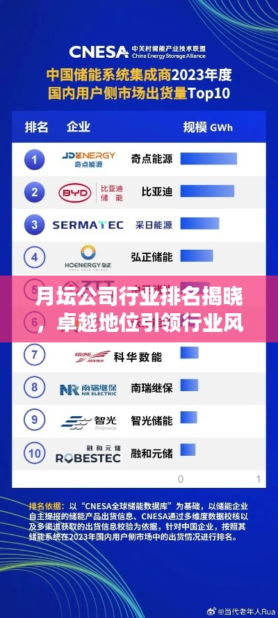 月壇公司行業(yè)排名揭曉，卓越地位引領(lǐng)行業(yè)風向標