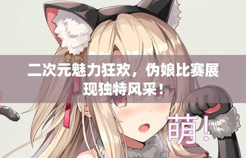 二次元魅力狂歡，偽娘比賽展現獨特風采！