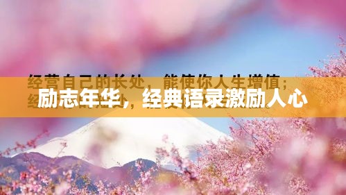 勵志年華，經典語錄激勵人心