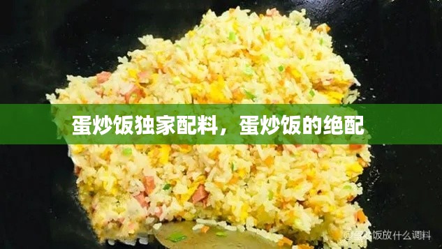 蛋炒飯獨(dú)家配料，蛋炒飯的絕配 
