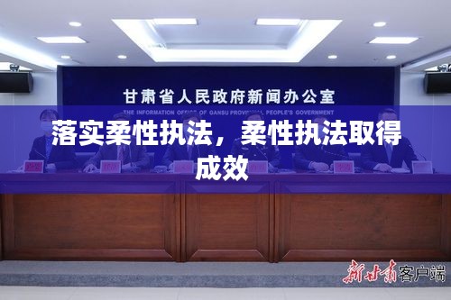 落實柔性執(zhí)法，柔性執(zhí)法取得成效 