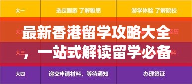 最新香港留學(xué)攻略大全，一站式解讀留學(xué)必備指南！