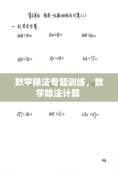 數(shù)學(xué)除法專題訓(xùn)練，數(shù)學(xué)除法計算 