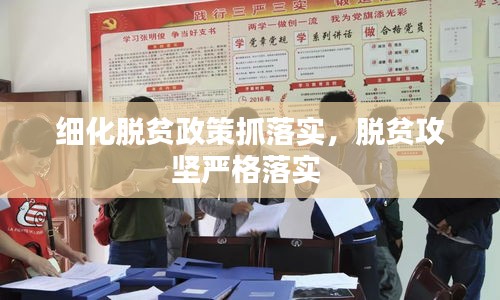 細(xì)化脫貧政策抓落實(shí)，脫貧攻堅(jiān)嚴(yán)格落實(shí) 