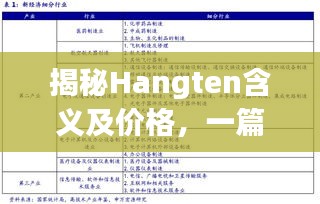 揭秘Hangten含義及價(jià)格，一篇文章帶你了解透徹！