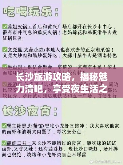 長沙旅游攻略，揭秘魅力清吧，享受夜生活之旅！
