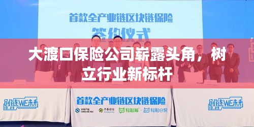 大渡口保險(xiǎn)公司嶄露頭角，樹(shù)立行業(yè)新標(biāo)桿
