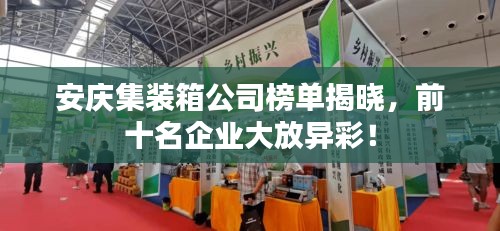 安慶集裝箱公司榜單揭曉，前十名企業(yè)大放異彩！